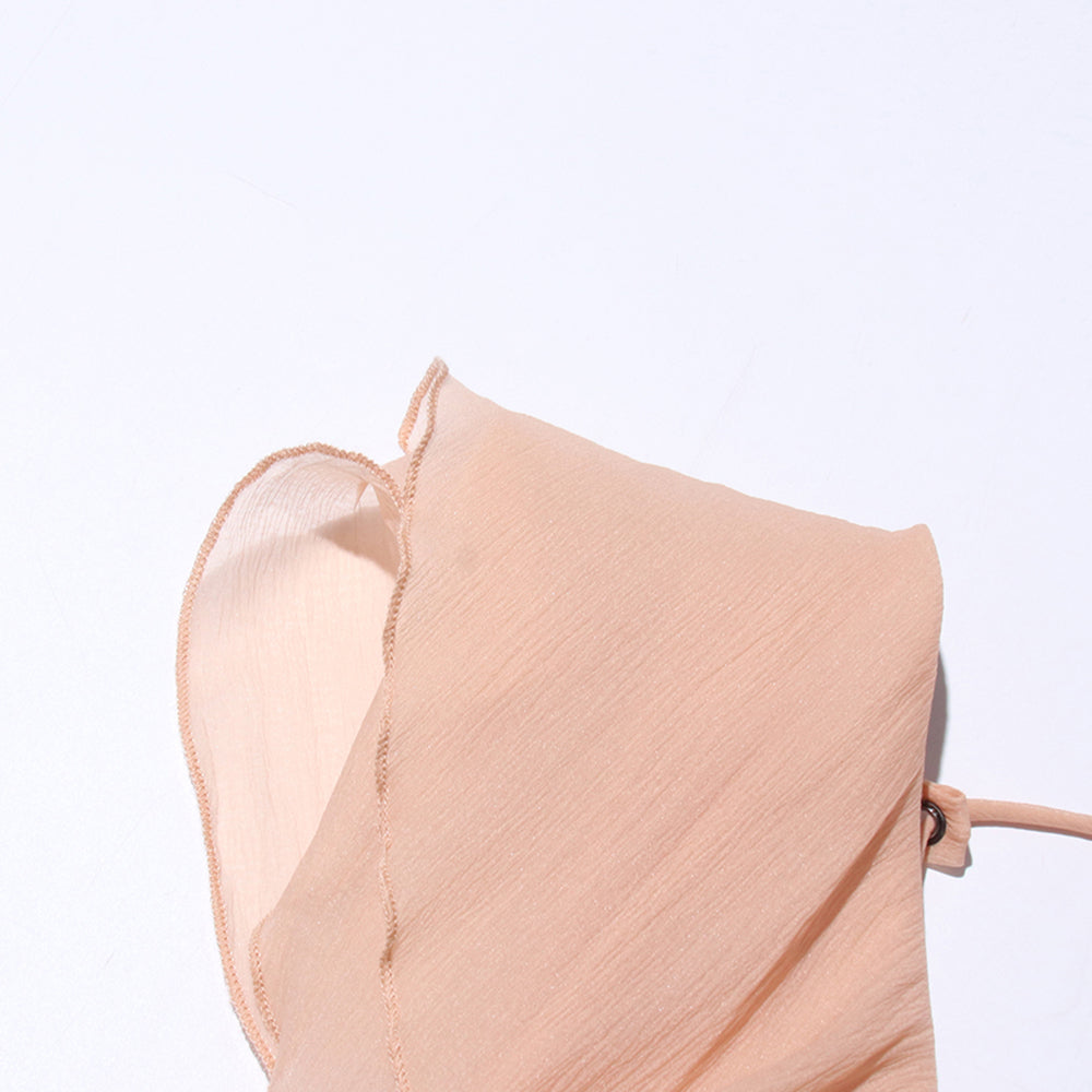 Boho-Rüschenkleid in Rosé
