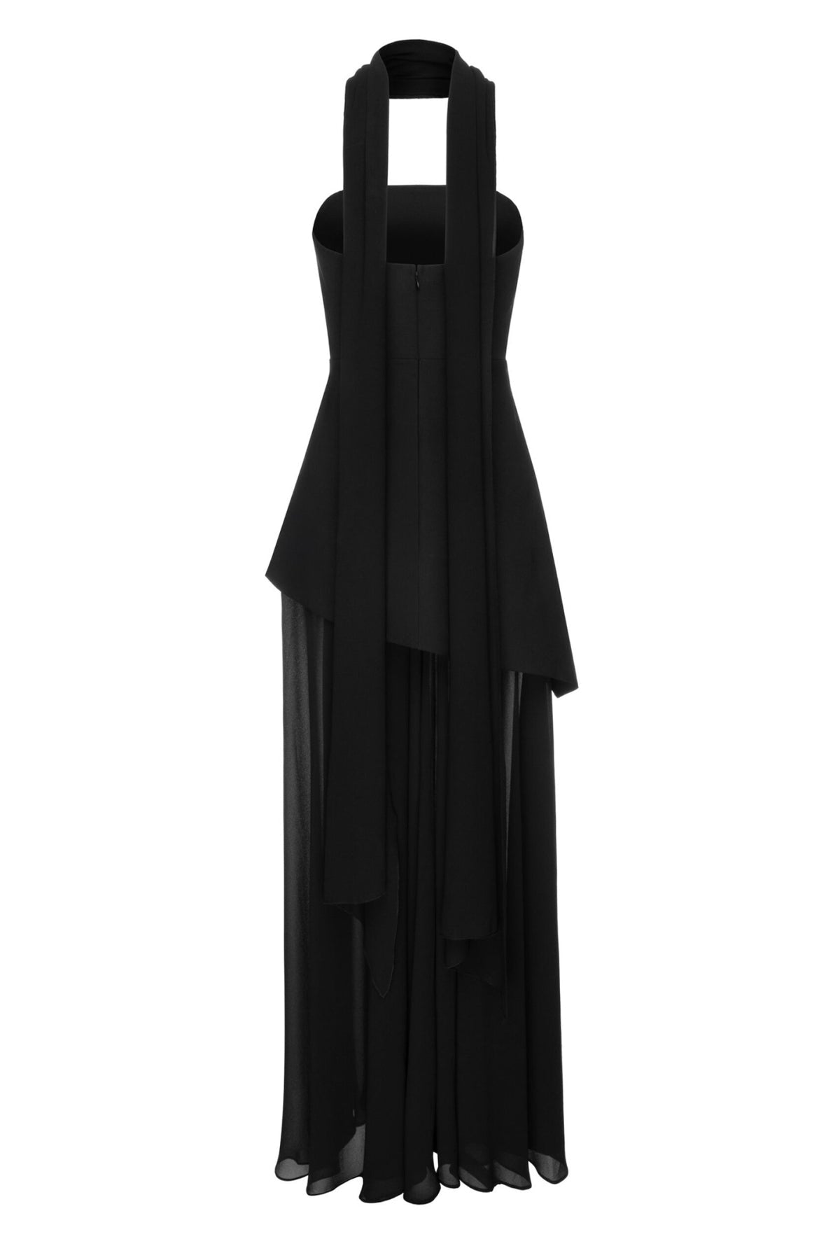 Langes Chiffonkleid