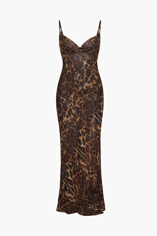 Figurbetontes Kleid im Leo-Print