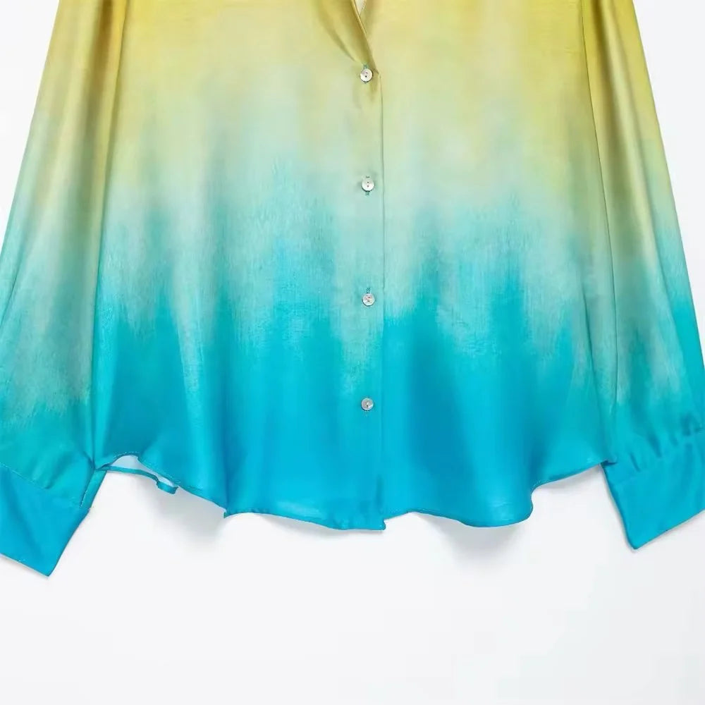 Elegantes Set – Weite Hose und Bluse